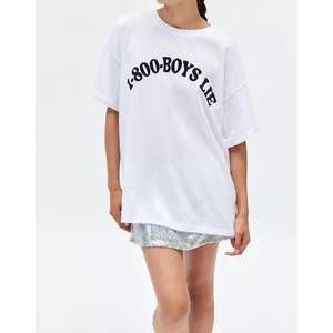NEW BOYS LIE revamped boyfriend tee top in white